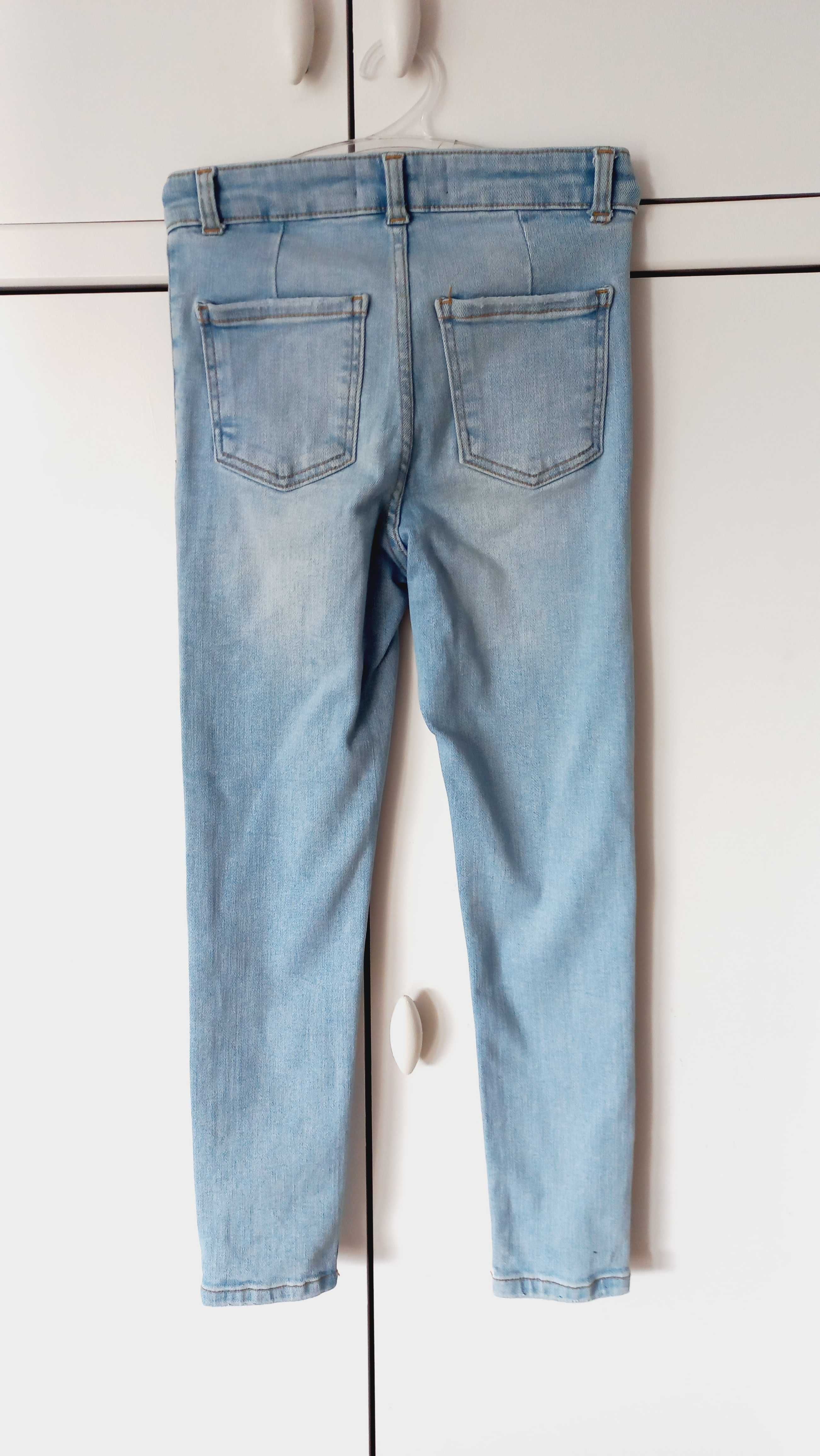 Spodnie 140 jeansy Zara super wygodne jak nowe