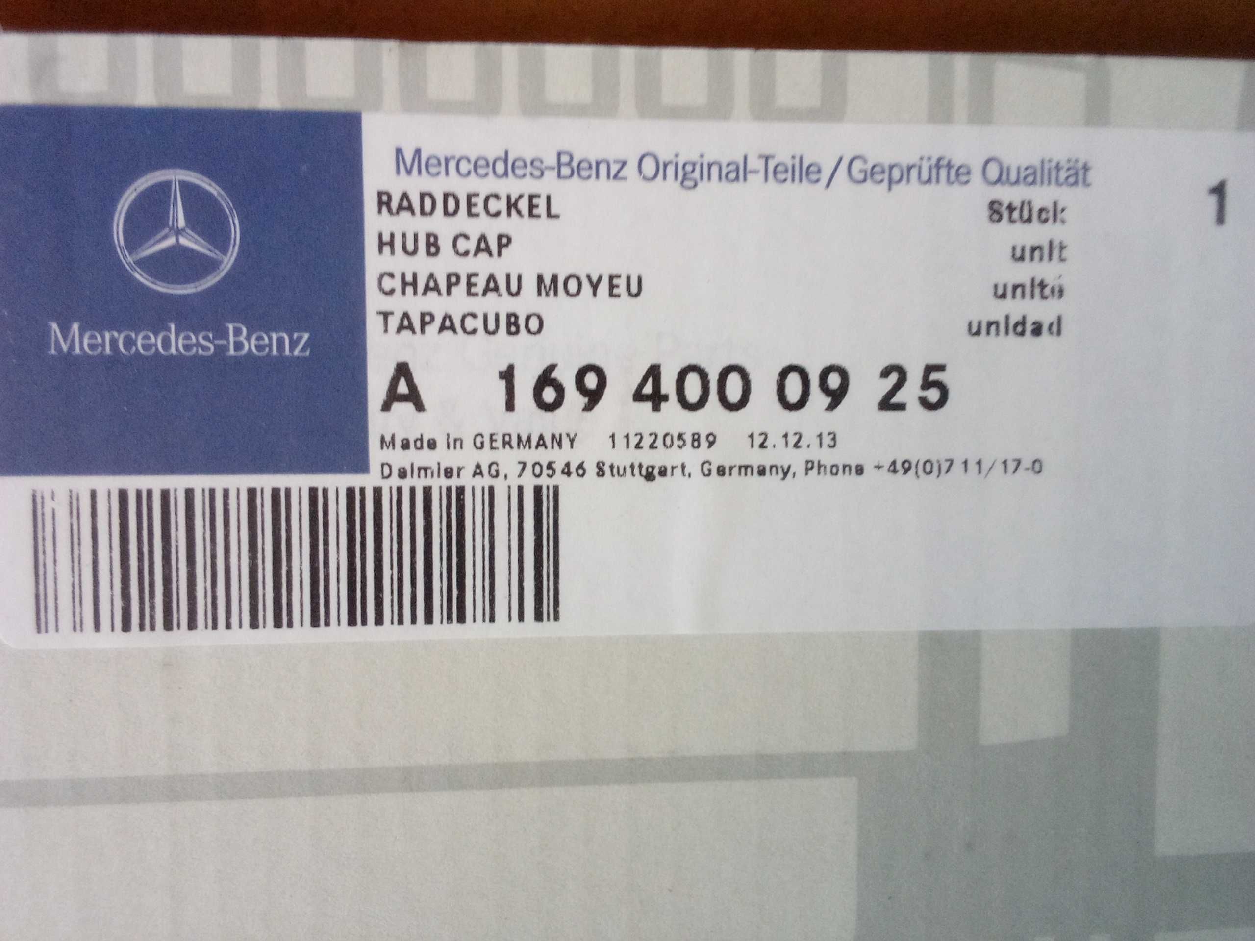 Kołpaki Mercedes-Benz