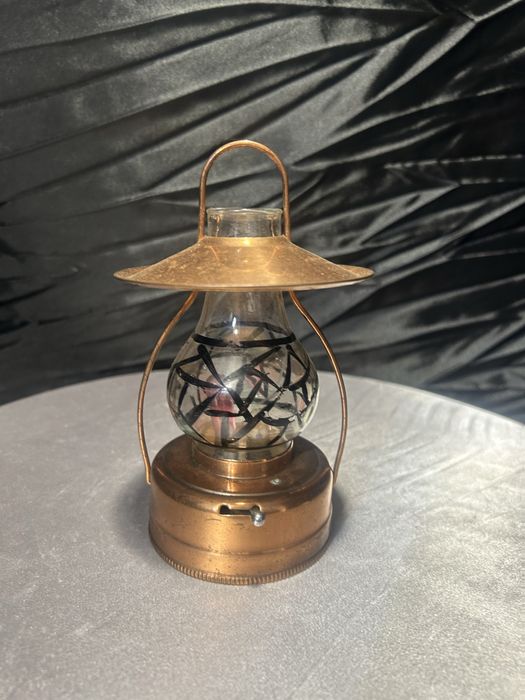 Lampka dekoracyjna miedziana – do postawienia lub zawieszenia