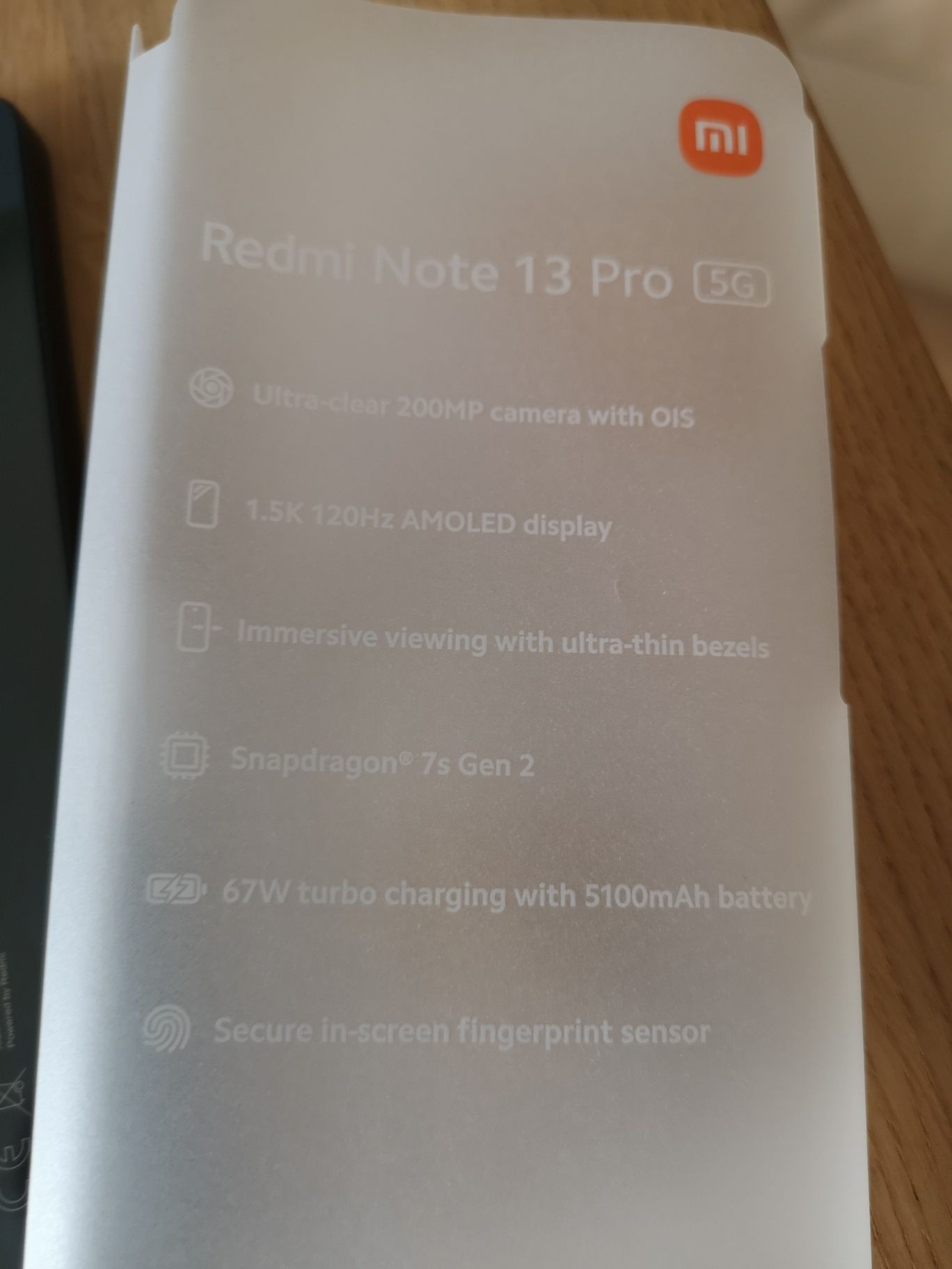 Nowy Redmi Note 13 Pro 5G Midnight Black 8GB Ram 256GB ROM