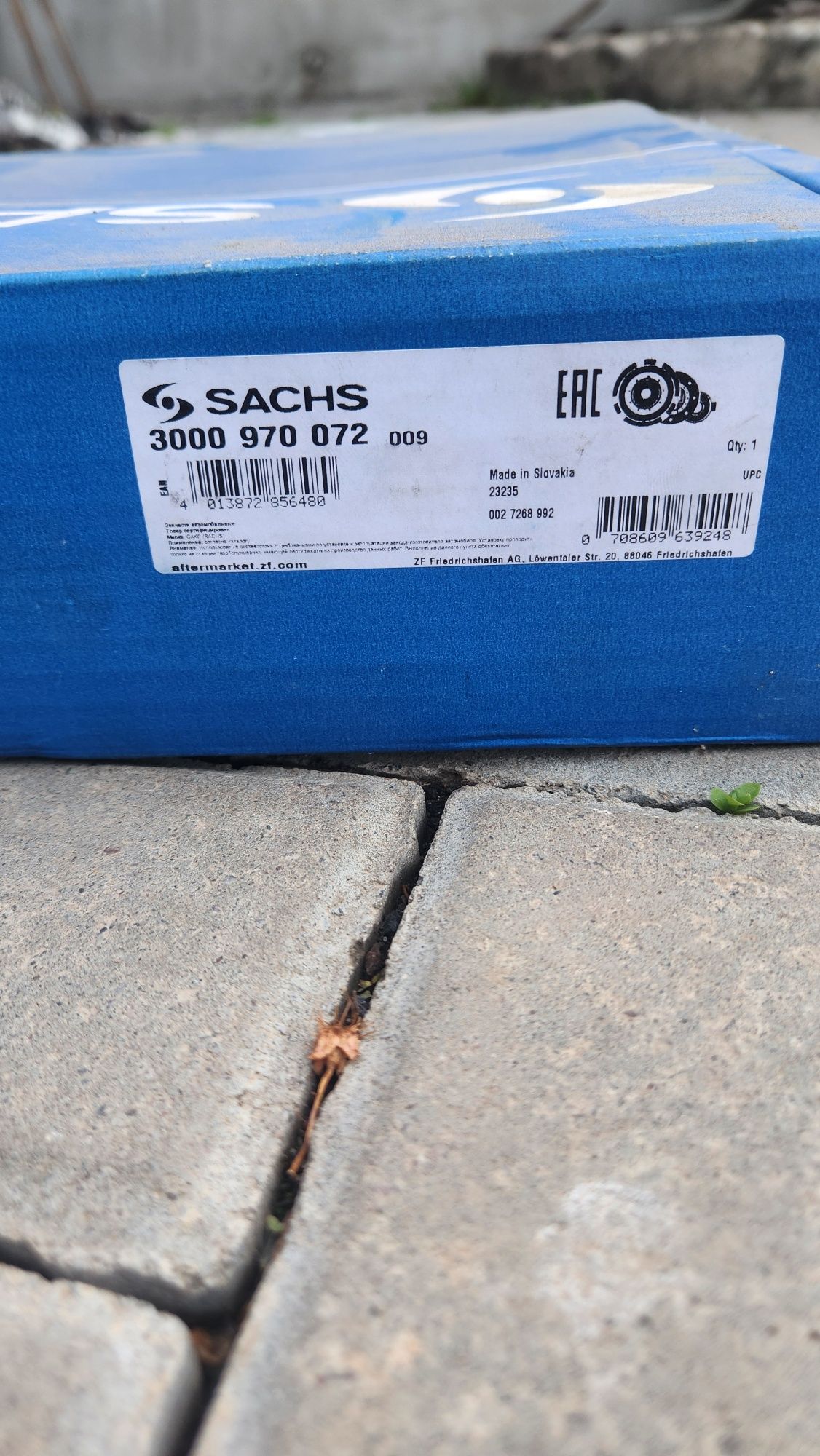 Корзина та диск щеплення Audi a4b8 2.0 tdi 3000970072 SACHS корзина +д