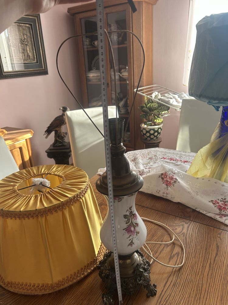Lampa stołowa porcelanowa Chodzież
