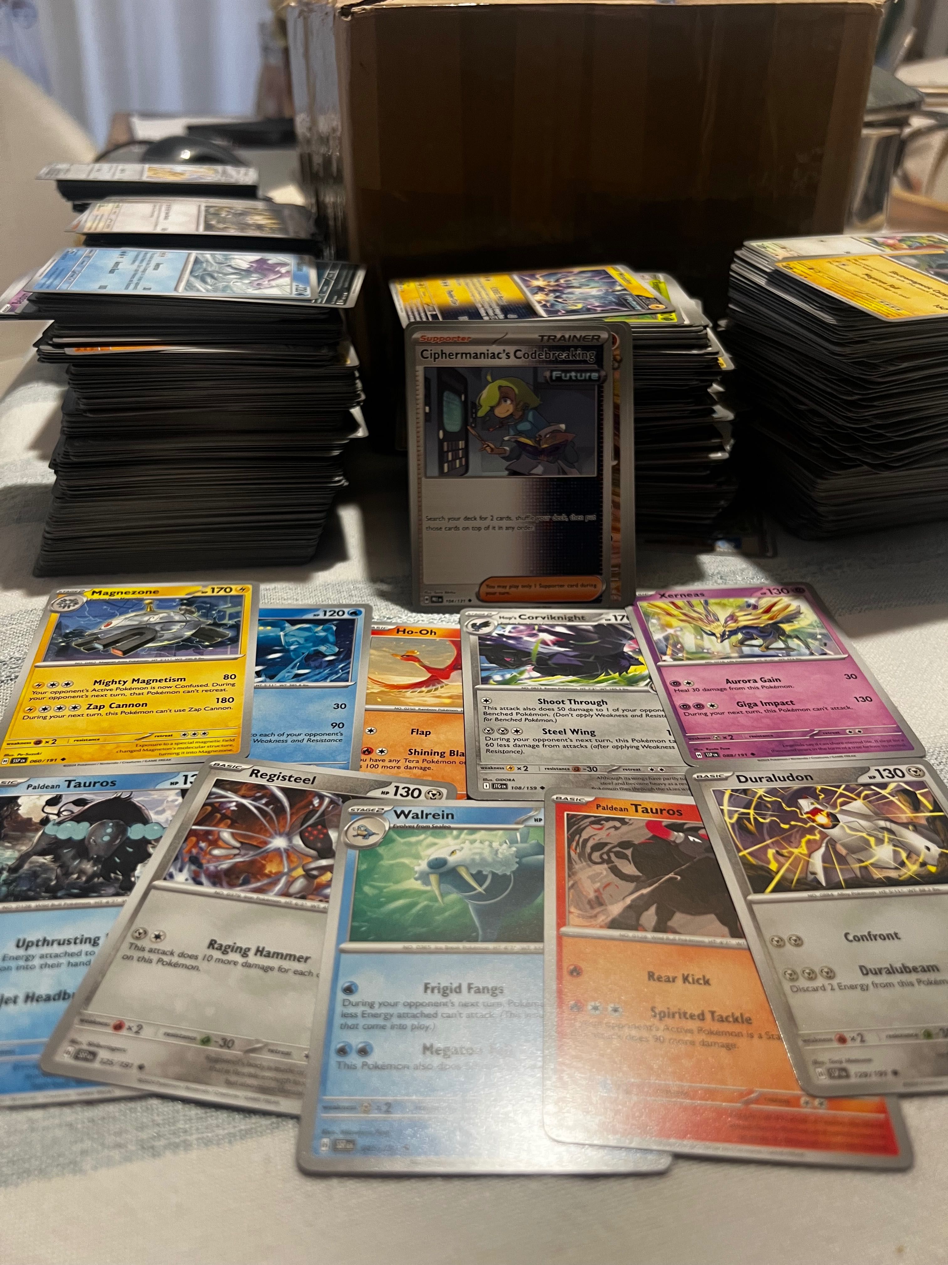 1500 Cartas Pokémon em Bulk Originais