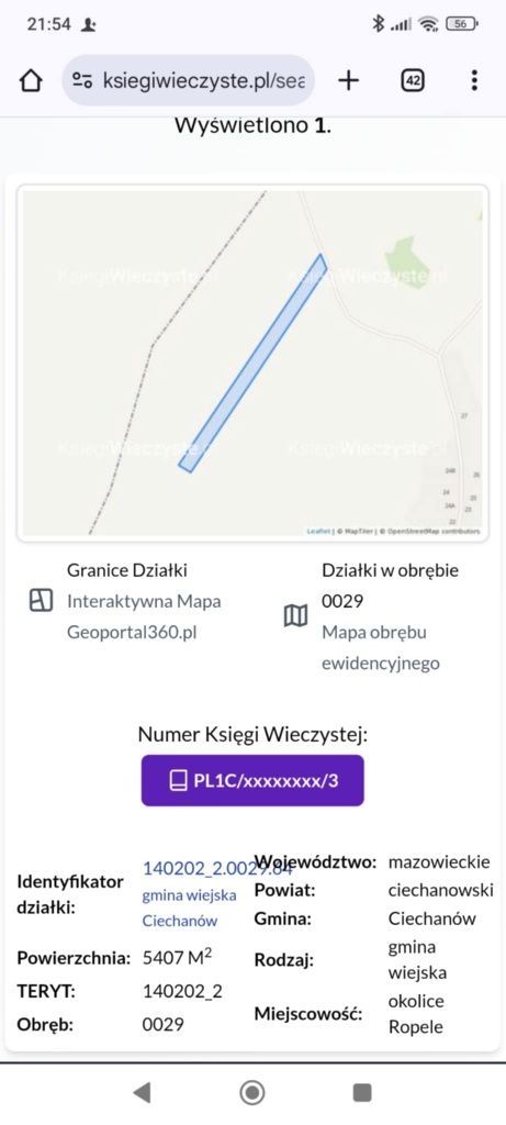 Sprzedam działki leśne w miejscowości Ropele