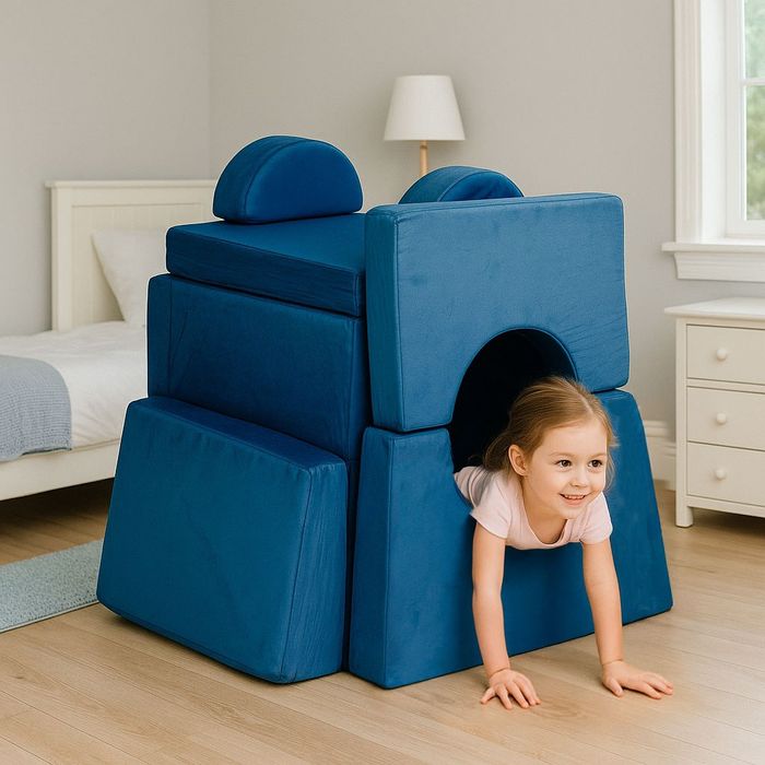 Sofa składana modułowa dla dzieci duża DIY 10 miękkich poduch