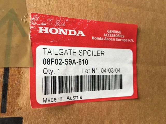 Honda CRV CR-V II 2002- Spoiler Lotka Tył Oryginał Honda NOWA