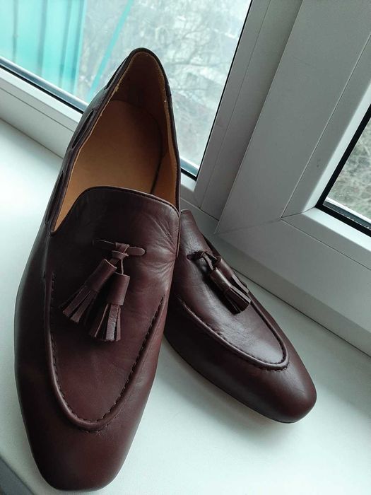 Туфлі, лофери чоловічі. НОВІ туфлі, 100% НАТУРАЛЬНА ШКІРА.