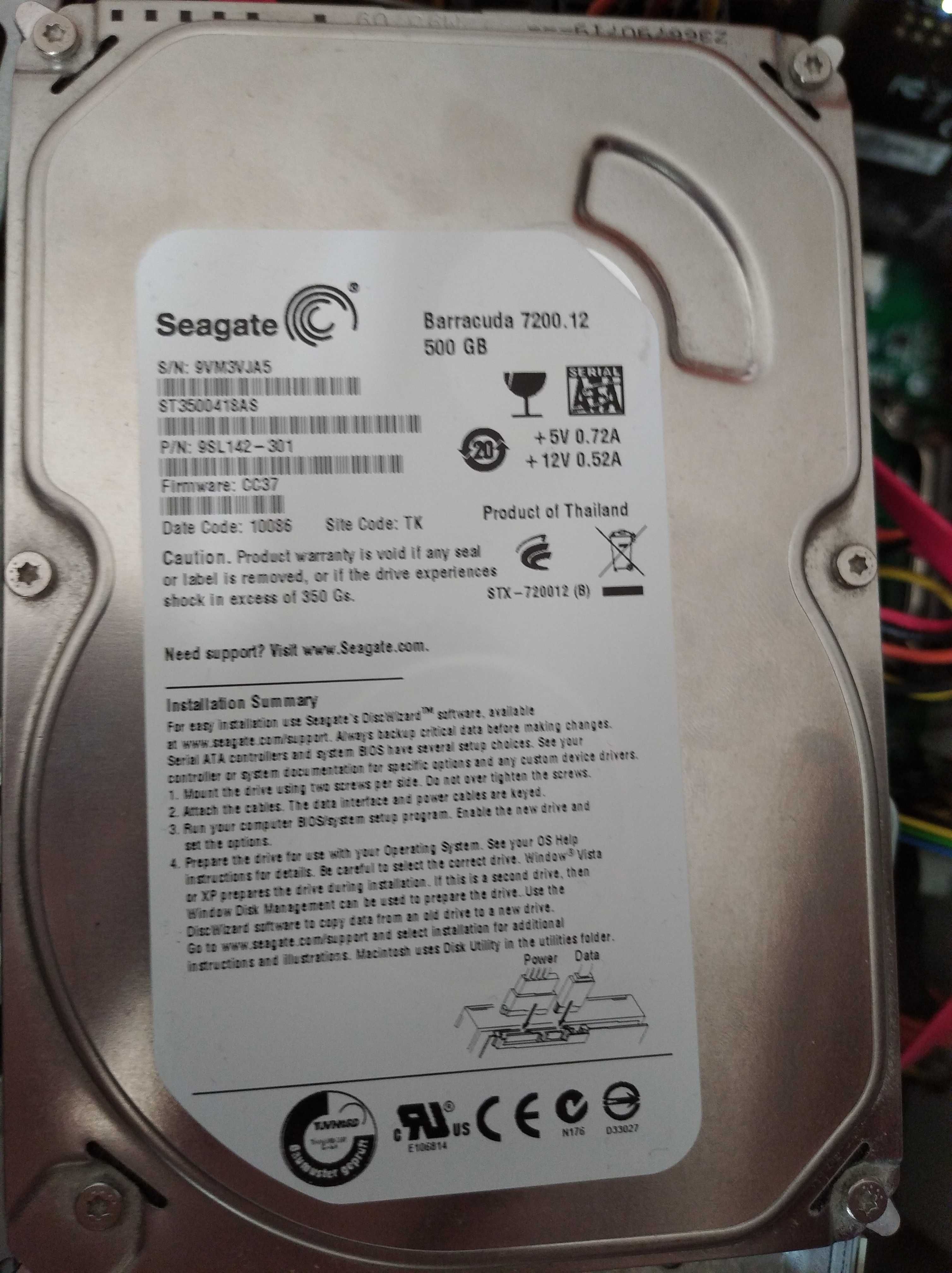 HDD Seagate 500gb (st3500418as)