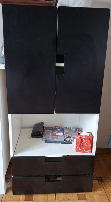 Komoda kredens półka szafka stuva nastolatek dziecko Biała czarna ikea