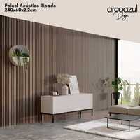 Painel Acústico Ripado - 240x60cm - Vários tons By Arcoazul Design