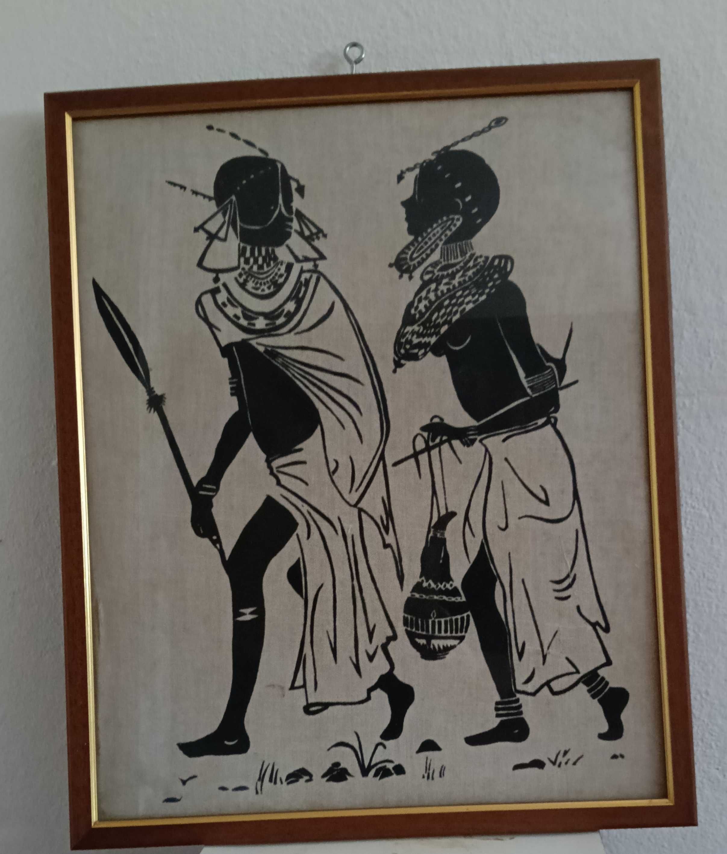 Quadro de casal de indígenas