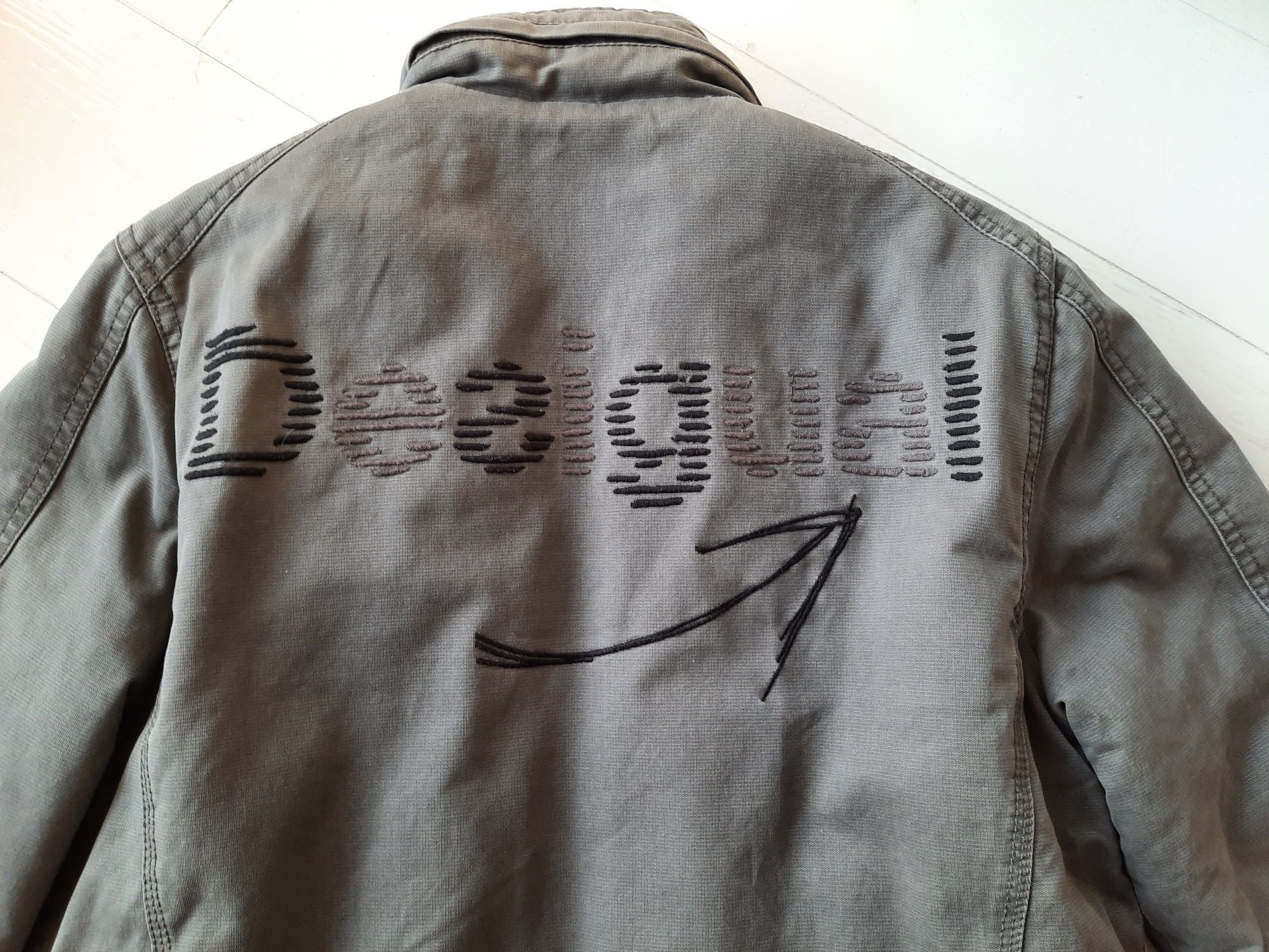 Kurtka męska Desigual r.S szary grafitowy kieszenie