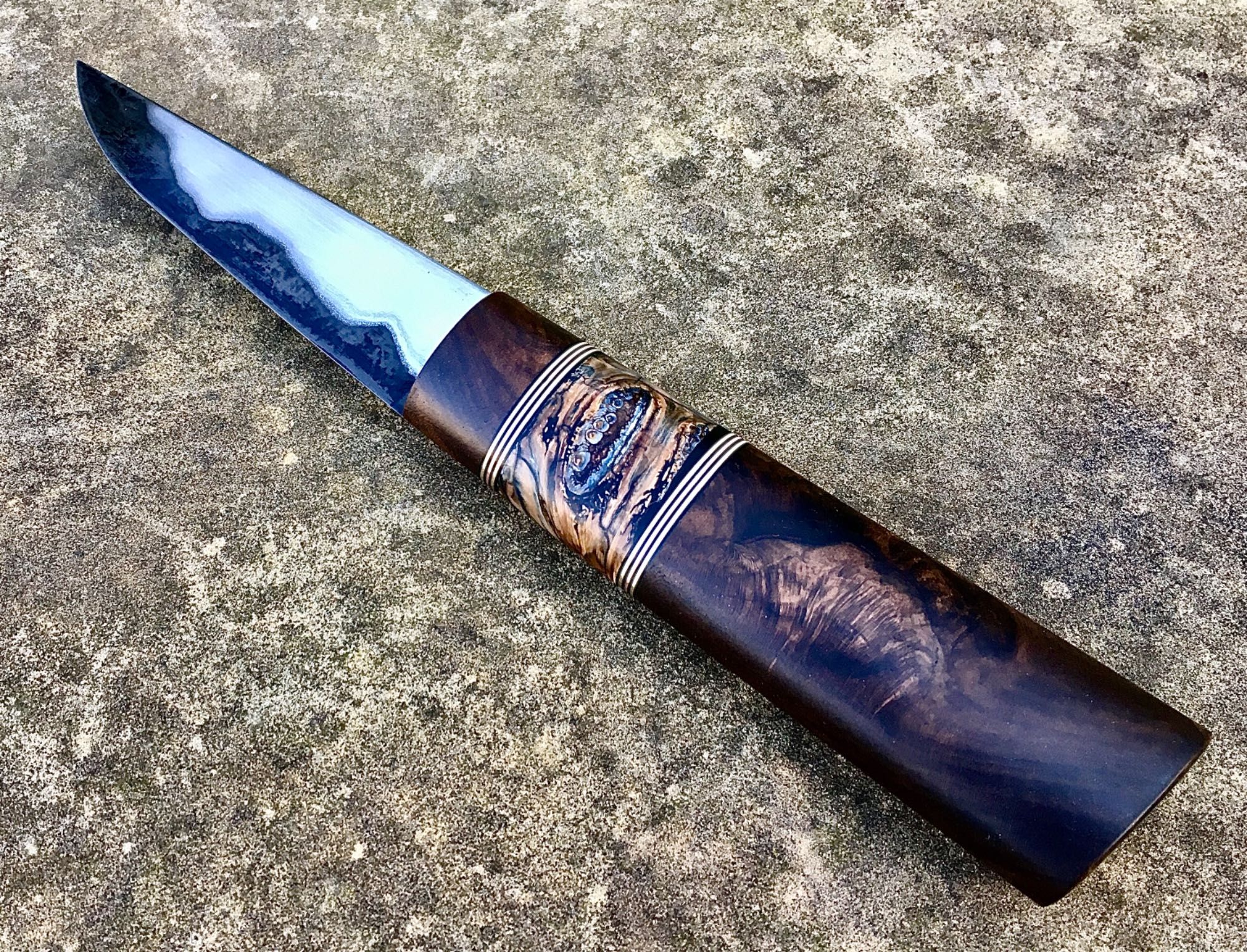 Nóż custom handmade puukko ręcznie robiony myśliwski SKUD blades