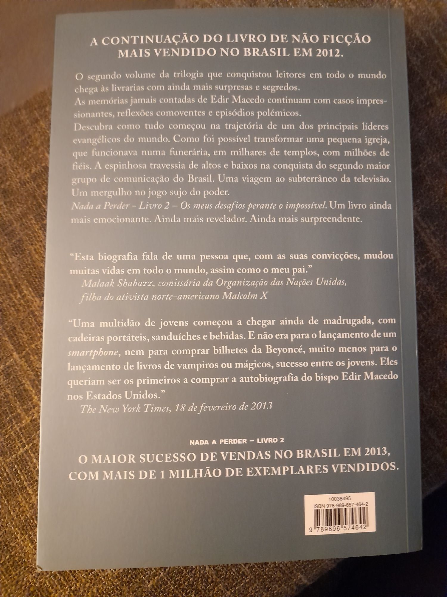 Livros - Nada a Perder, A Minha Biografia, Volume 1 e 2
