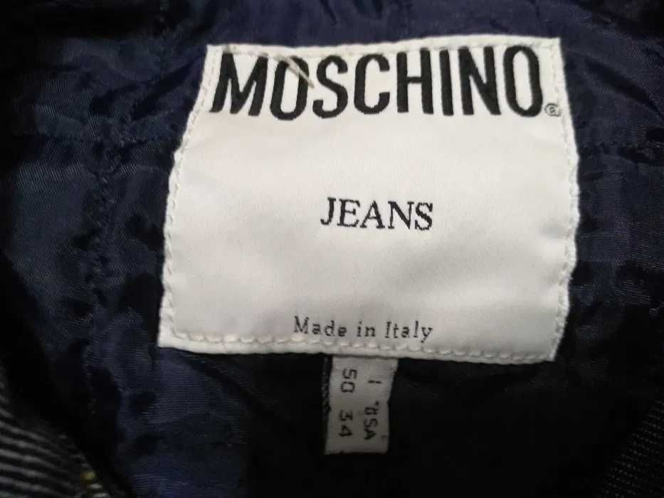 Moschino Jeans ocieplana oryginalna katana jeansowa M