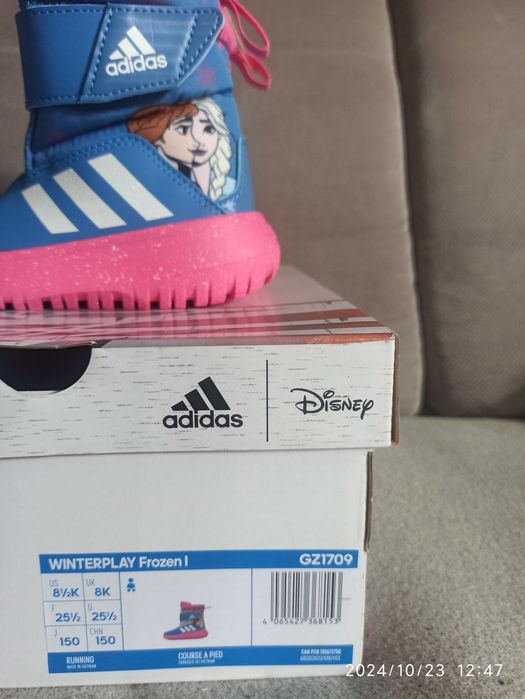 Buty na zimę Adidas Kraina lodu 25,5 Nowe