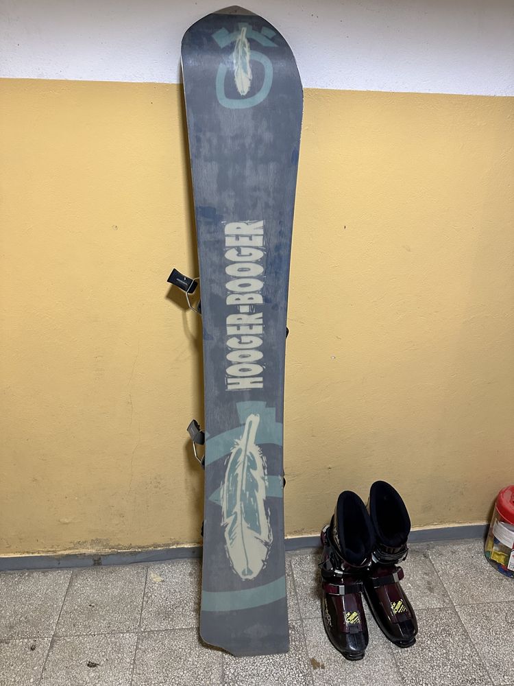 Deska snowboardowa z butami