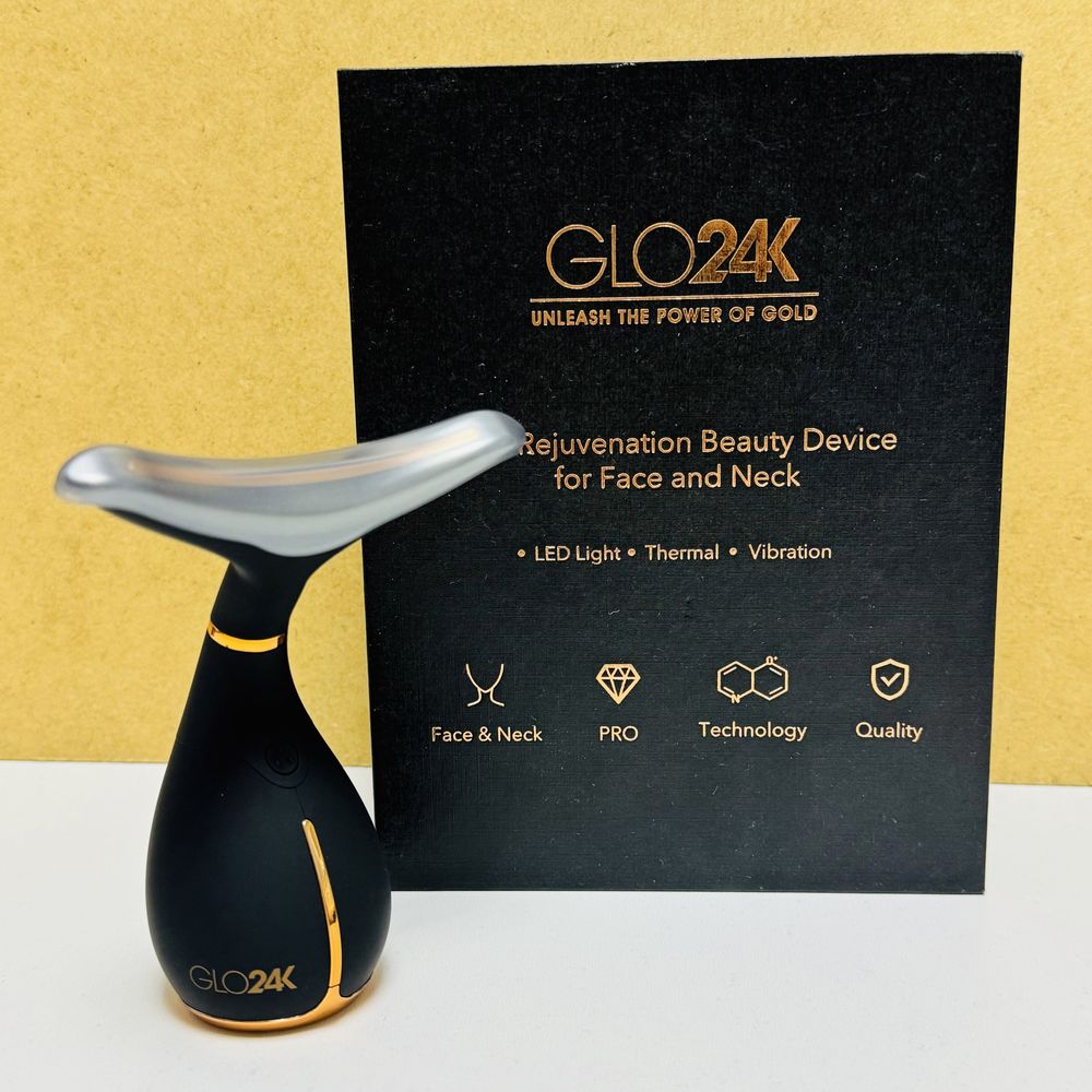 Нови Прилад для омолодження шкіри Glo24K для обличчя та шиї