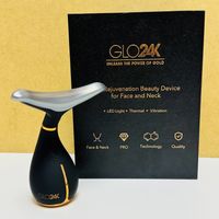 Масажер для обличча/Прилад для омолодження шкіри Glo24K та шиї