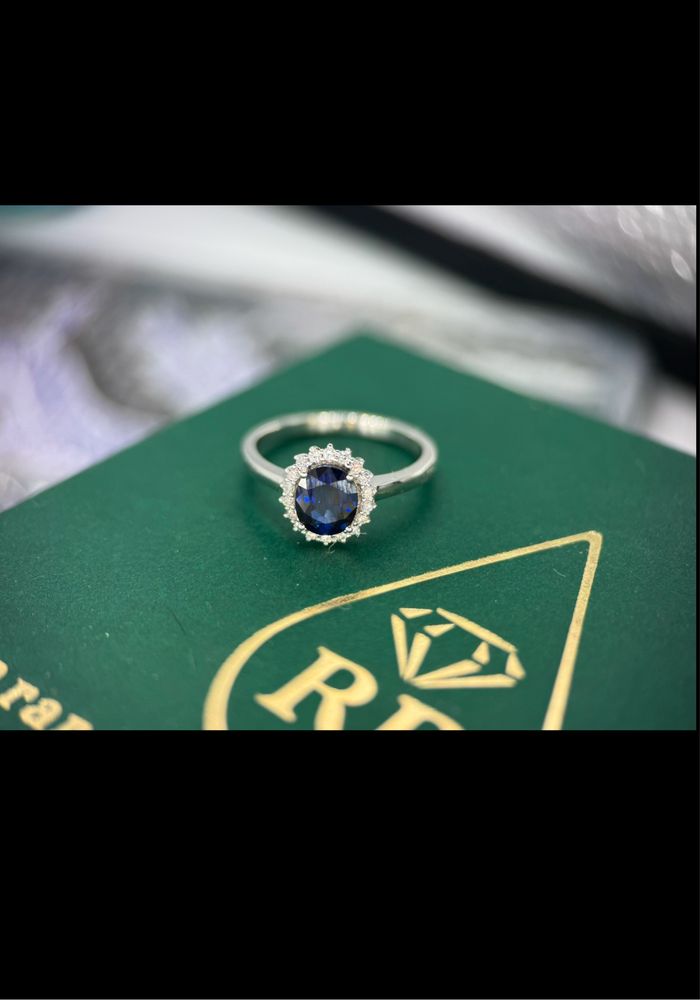 Каблучка з сапфіром 1.30ct золото 585 кольцо сапфир