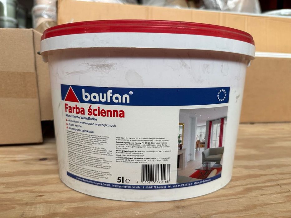 Farba baufan biała beż, lawenda, różne kolory, pigmenty 5l 10l
