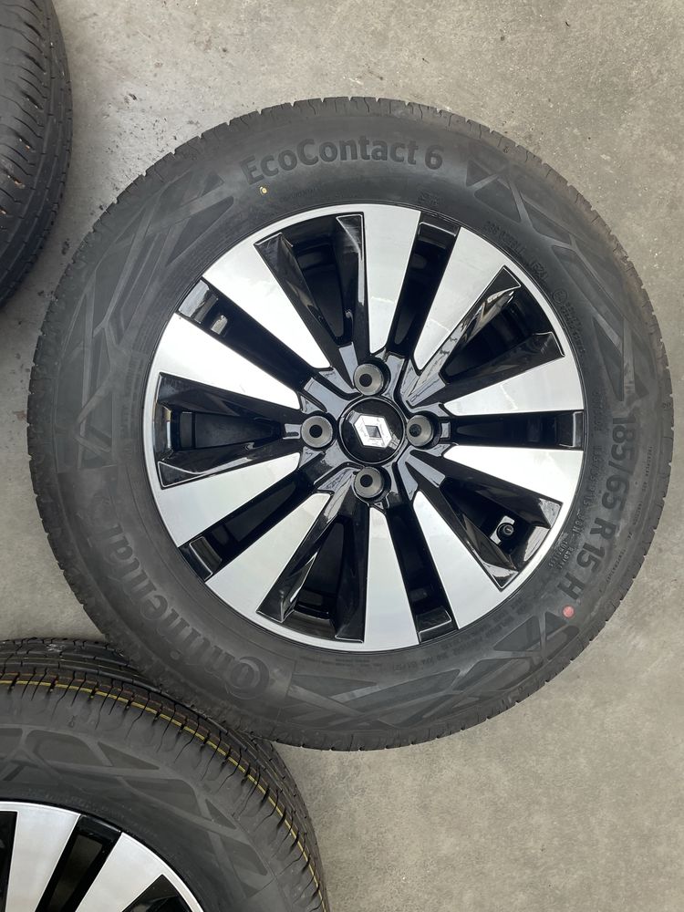 Kola felgi renault clio 4 5 4x100 nowe opony 185/65/15 continental