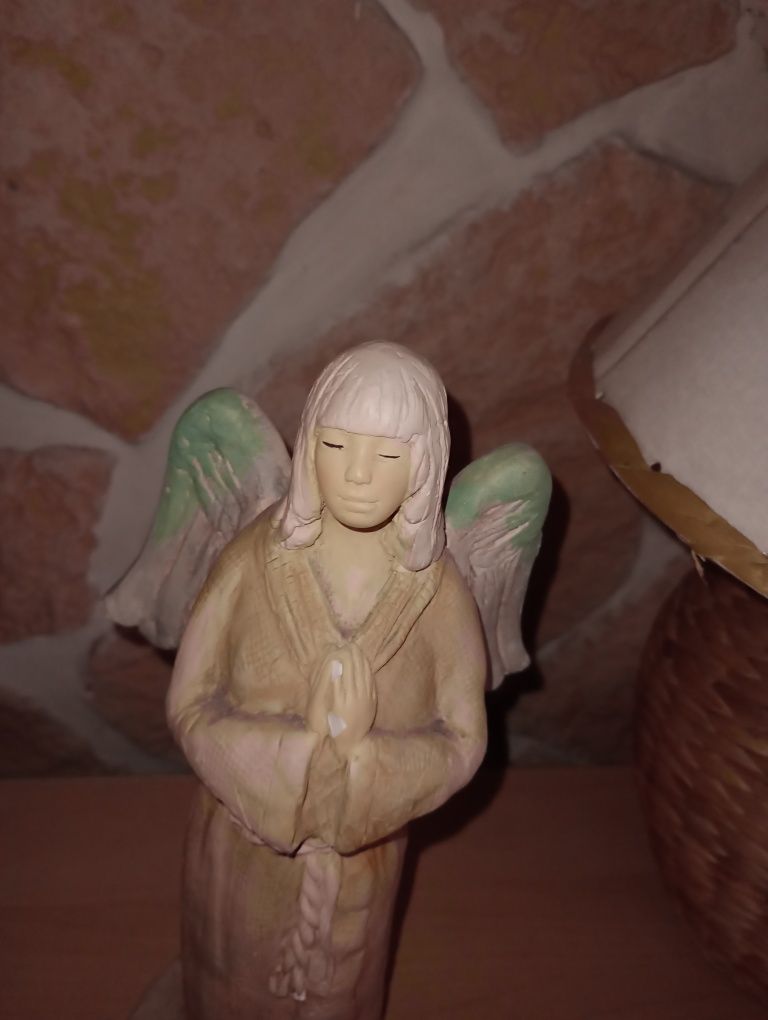 Anioł ceramiczny x miejscem na świeczkę