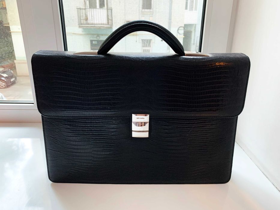 Мужской кожаный портфель сумка Neri Karra