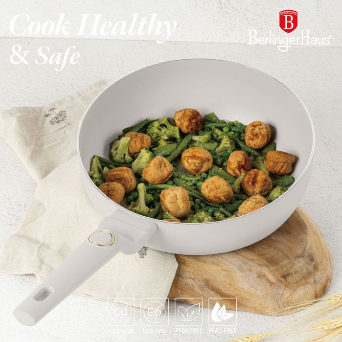 Wok Patelnia Flip Tytanowa 26Cm Berlinger Haus Bh-8059 Sahara