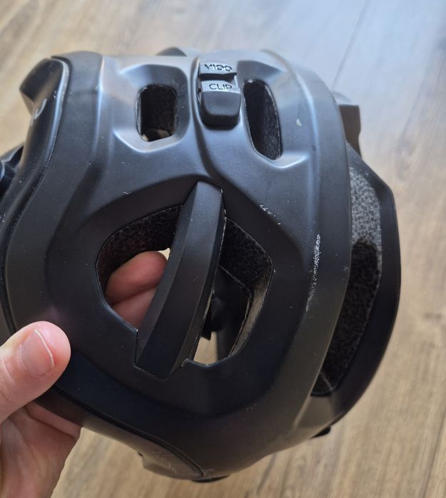 Kask rowerowy Rockrider MTB ST500 czarny 55-59 cm