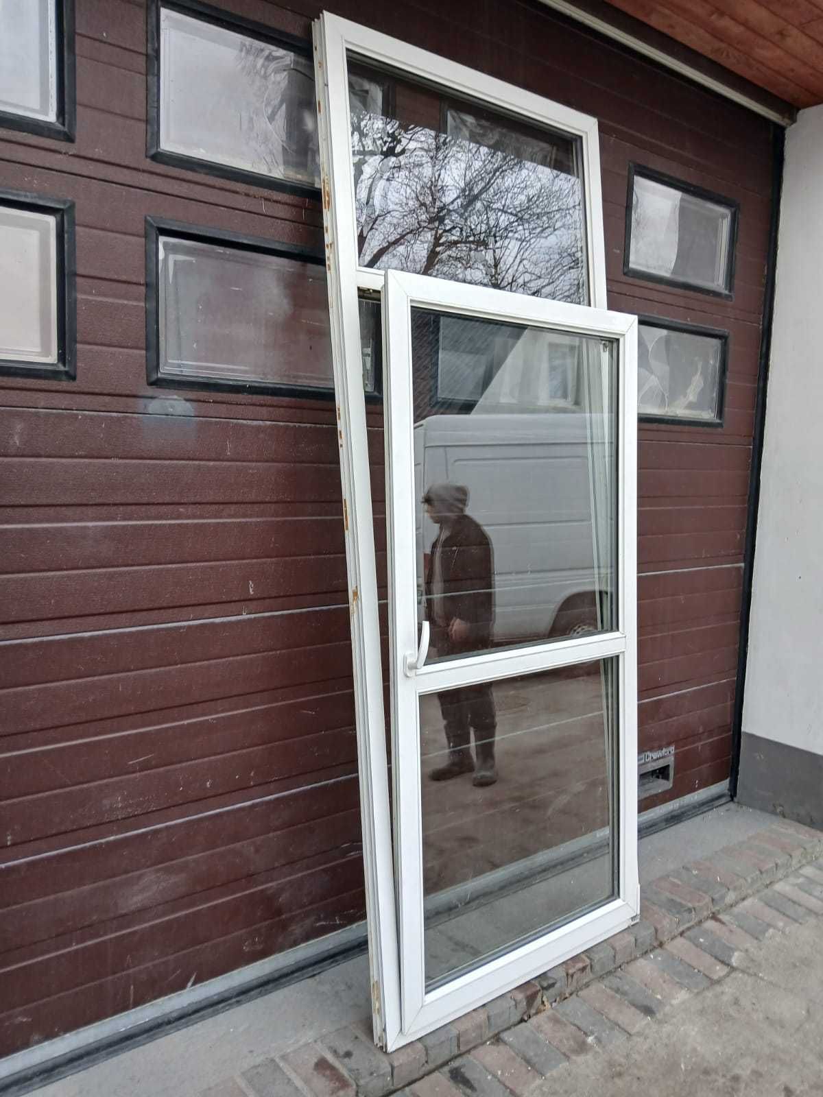 Drzwi balkonowe + fix witryna 103x258 okno DOWÓZ CAŁY KRAJ