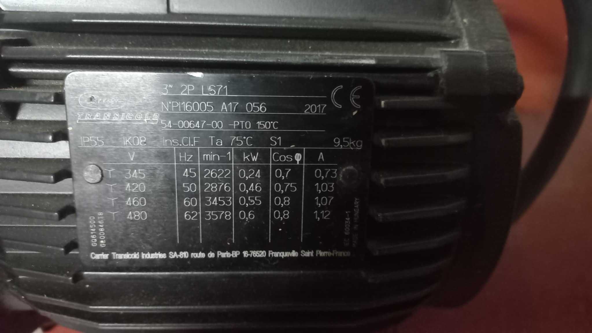 Silnik skraplacza Carrier Vector 1550 / 1950,