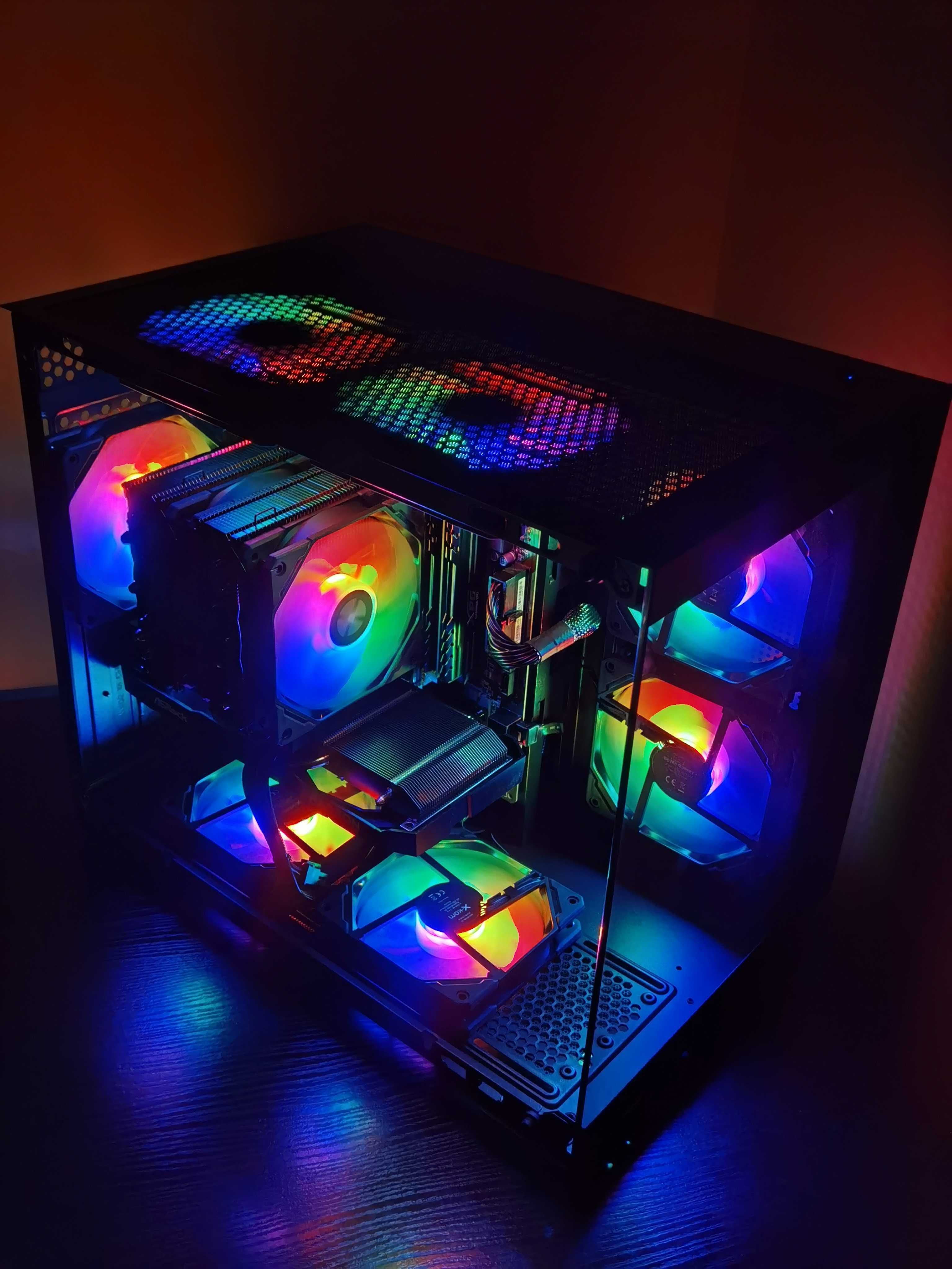 Ryzen 5 5600 • RX 6600 • 48GB RAM • SSD+HDD - komputer do gier z RGB
