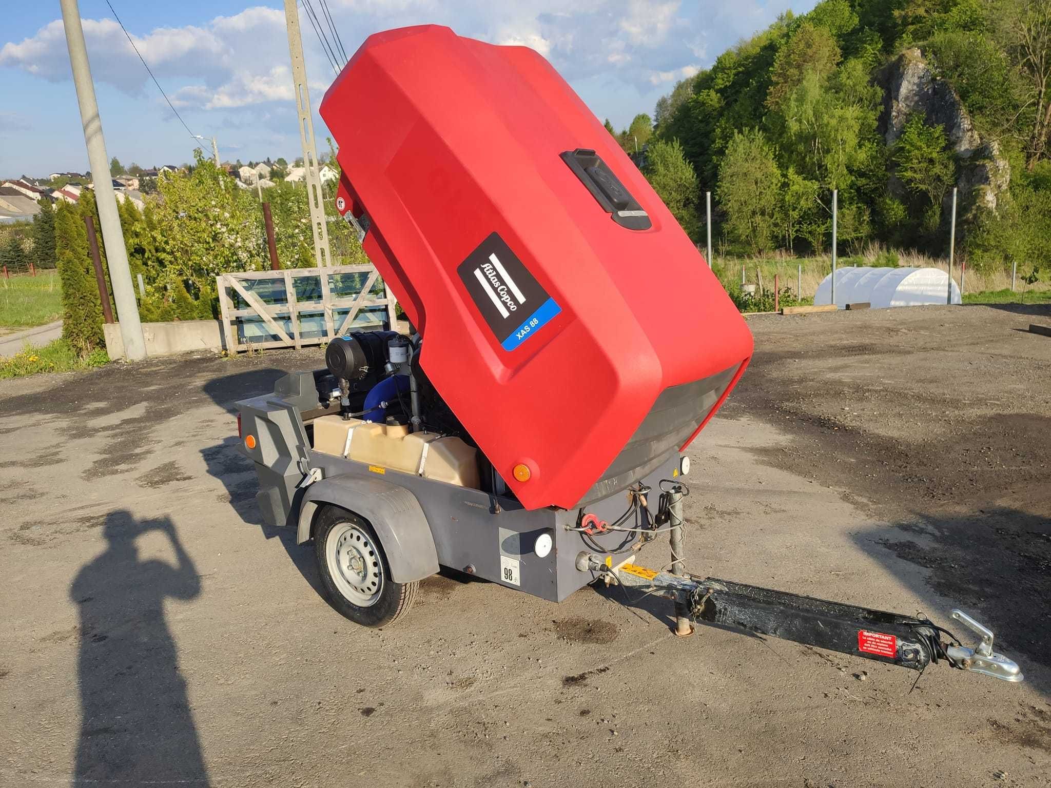 kompresor atlas copco xas88 jak nowy tylko 536mth!