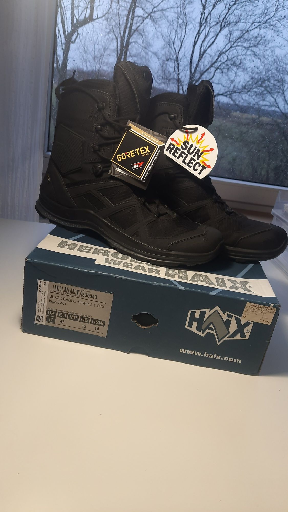 Buty Taktyczne Haix Black Eagle Athletic 2.1 GTX Gore-Tex High Czarne