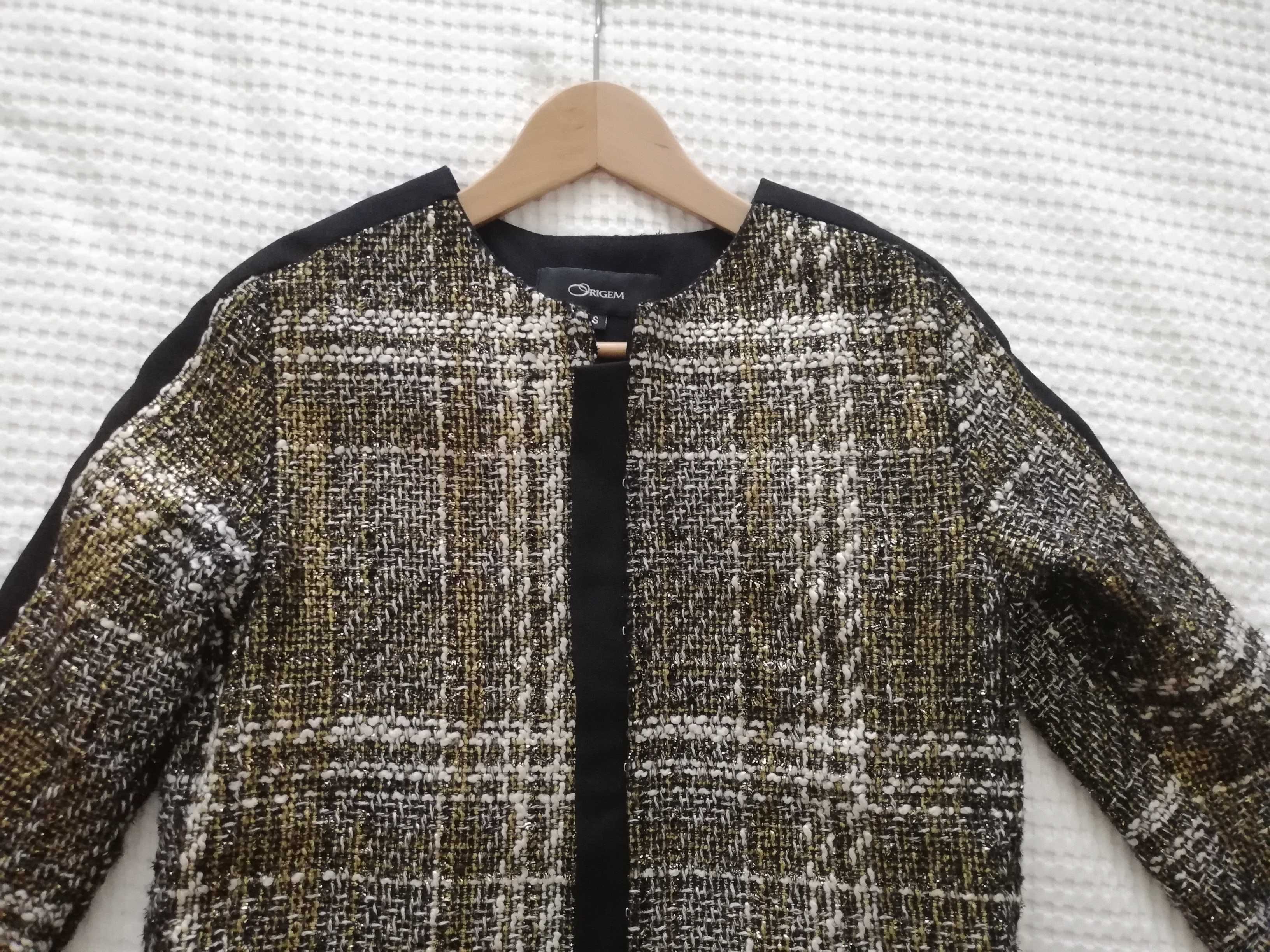 Casaco / Jaqueta Jacquard Xadrez