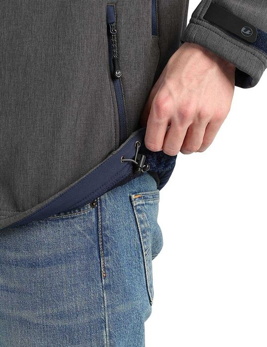 700 Męska Kurtka Wiosenna Ocieplana Softshell Przeciwdeszczowa S