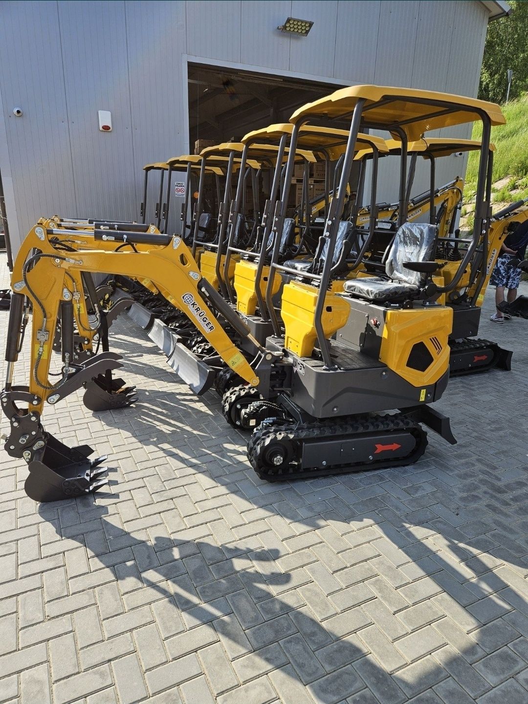 Koparka minikoparka 1200 kg KRÜGER JKW-12-nowy model,silnik Koop 192F