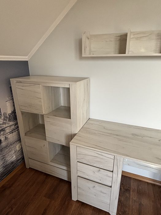 Komplet mebli + łóżko dla pokoju dziecięcego/nastolatka