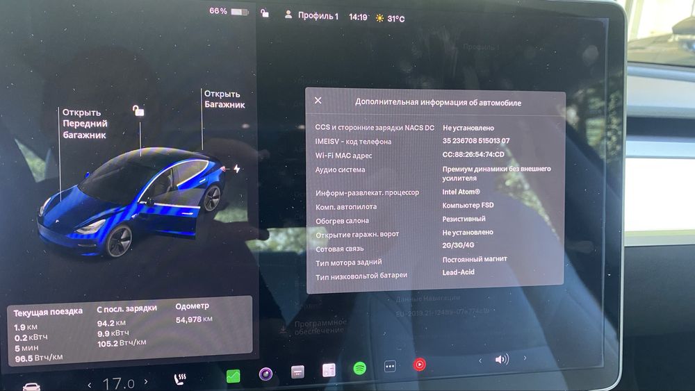 Tesla model 3 standart range plus