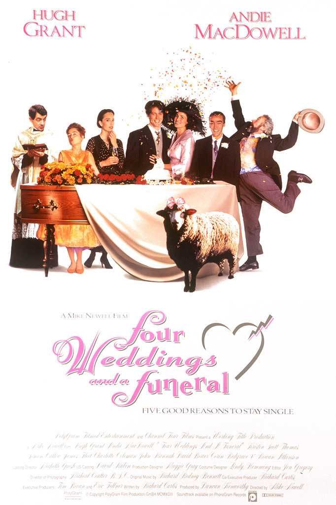 QUATRO CASAMENTOS E UM FUNERAL (Hugh Grant/Andie MacDowell/Rowan Atkin