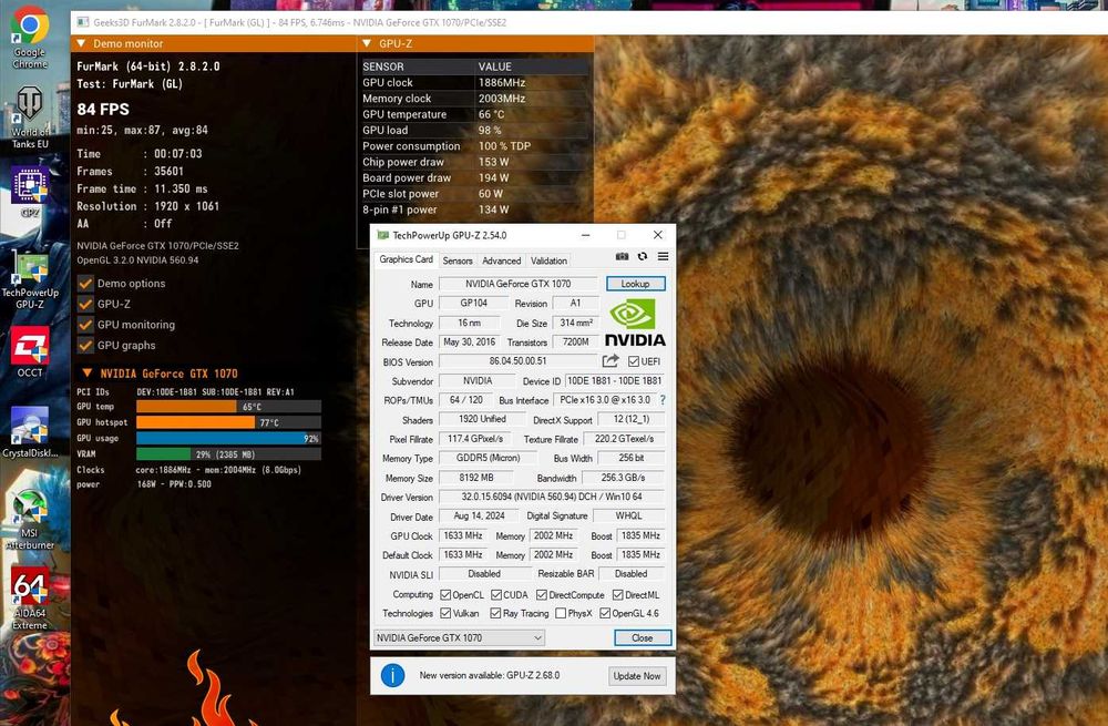GTX1070/ i3-10100/ 16Gb GamingPRO игровой компьютер ПК