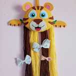 Tigre organizador de molas cabelo