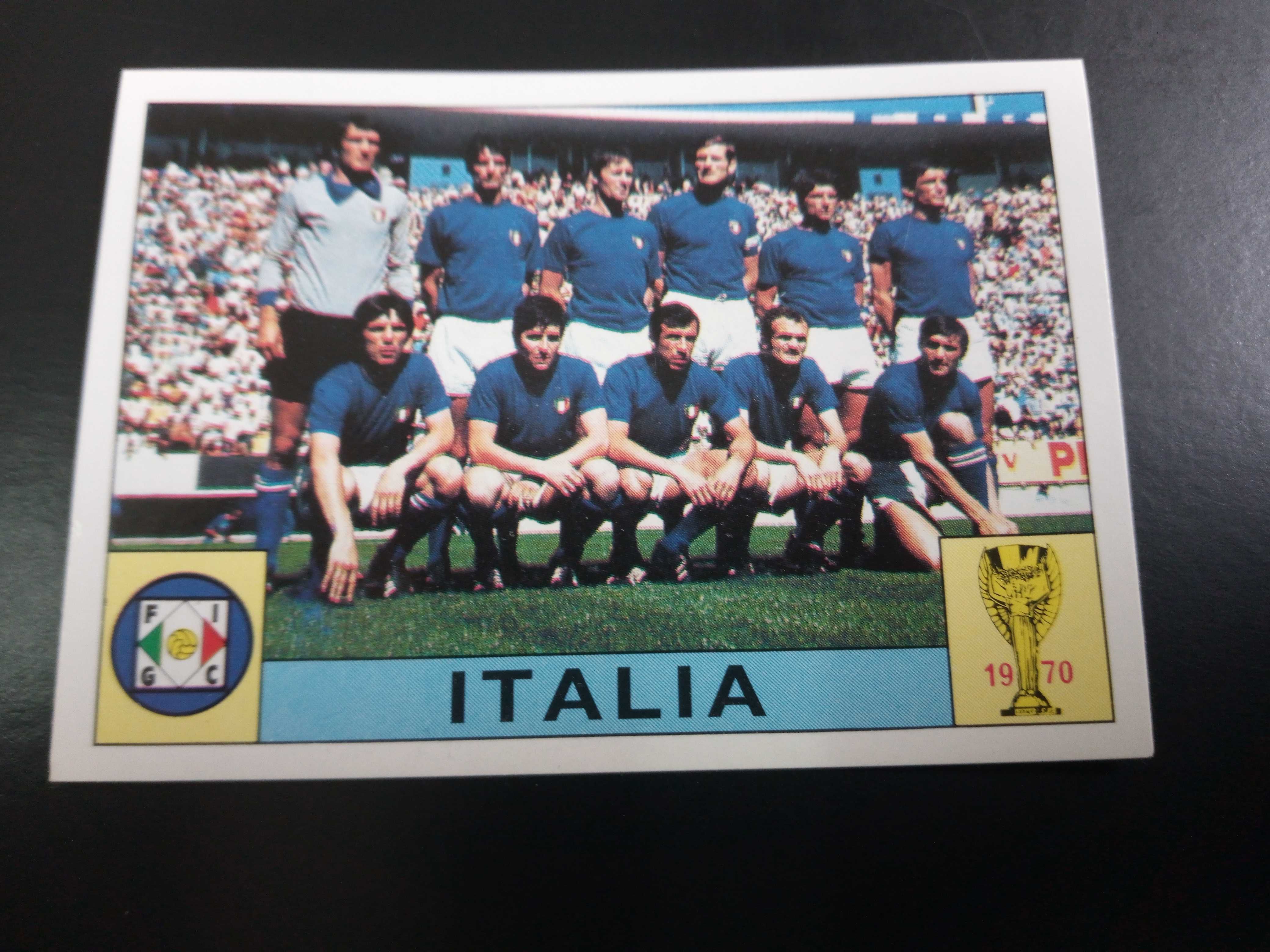 Cromo Panini World Cup Story da Seleção de Itália no Mundial de 70