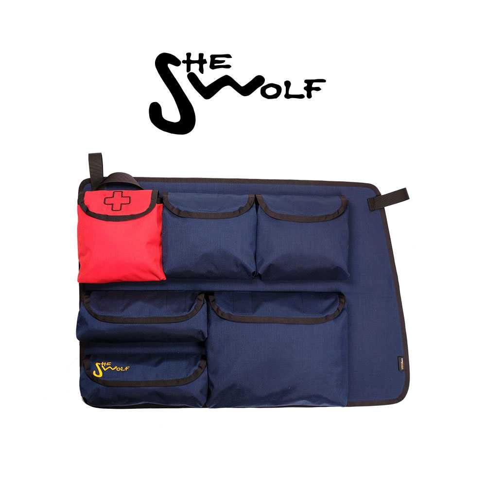 SHE-WOLF Organizer na szybę boczną prawą VW T4 SHORT (z AC w słupku)