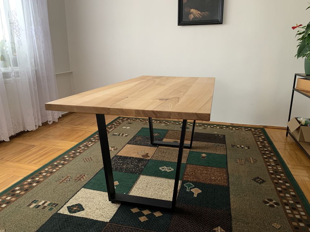 Stół loftowy industrialny 176x86,5 cm stalowe nogi