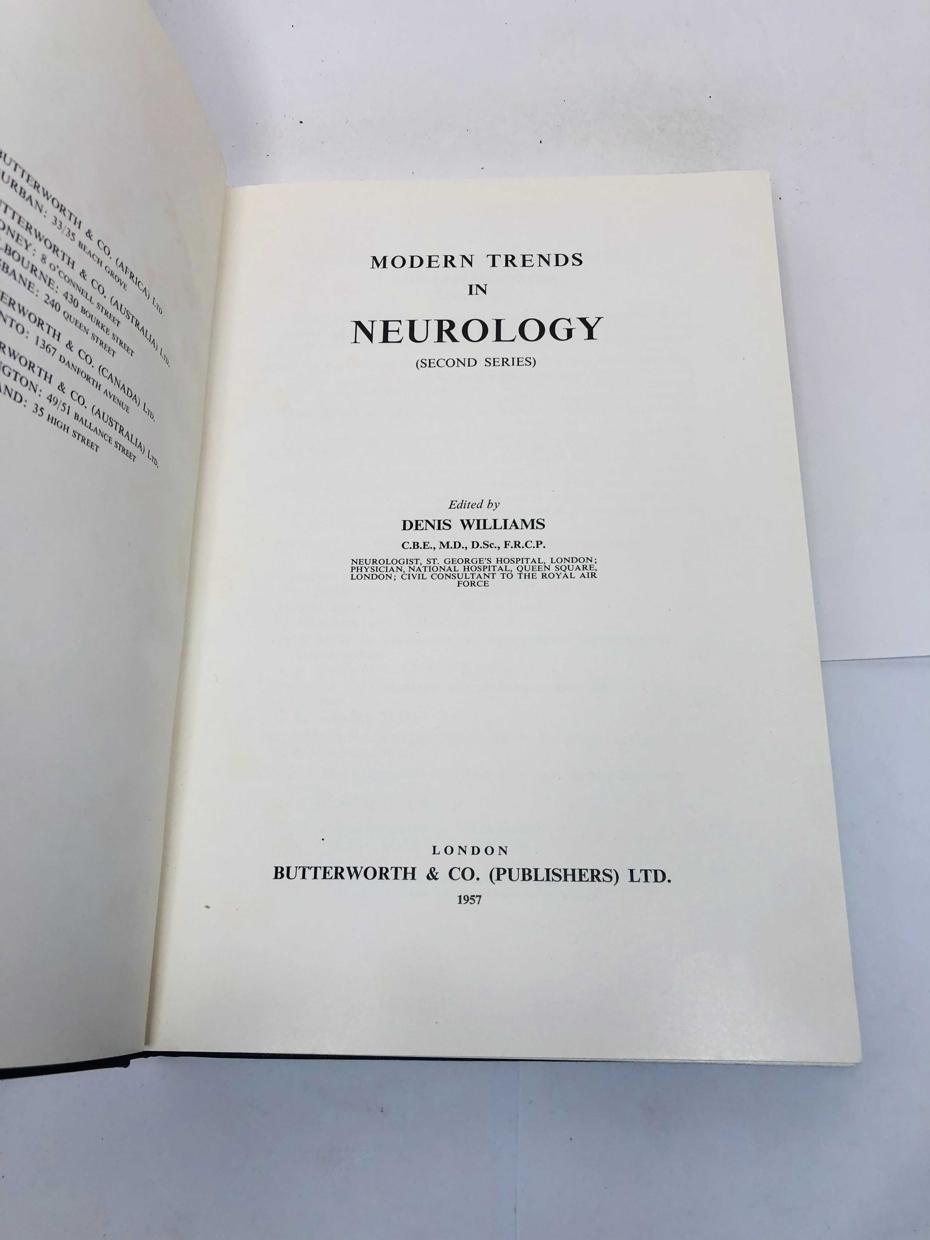 Modern Trends in Neurology 1957 - Williams, Denis