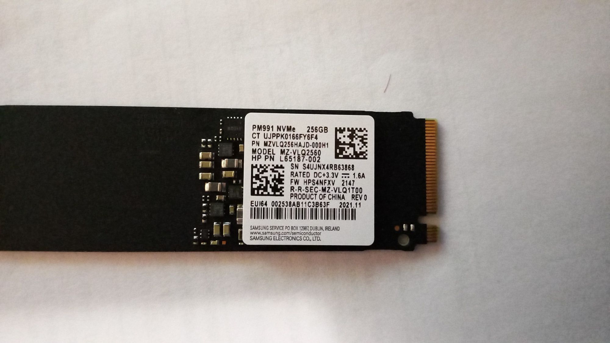 SSD Samsung 256gb M.2