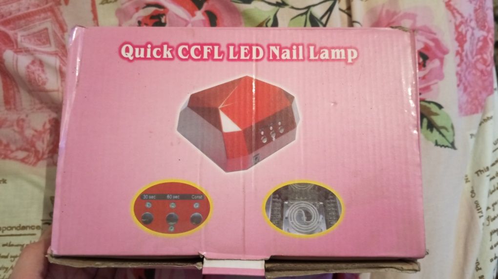 Лампа для манікюру Quick CCFL LED Nail Lamp Чорна