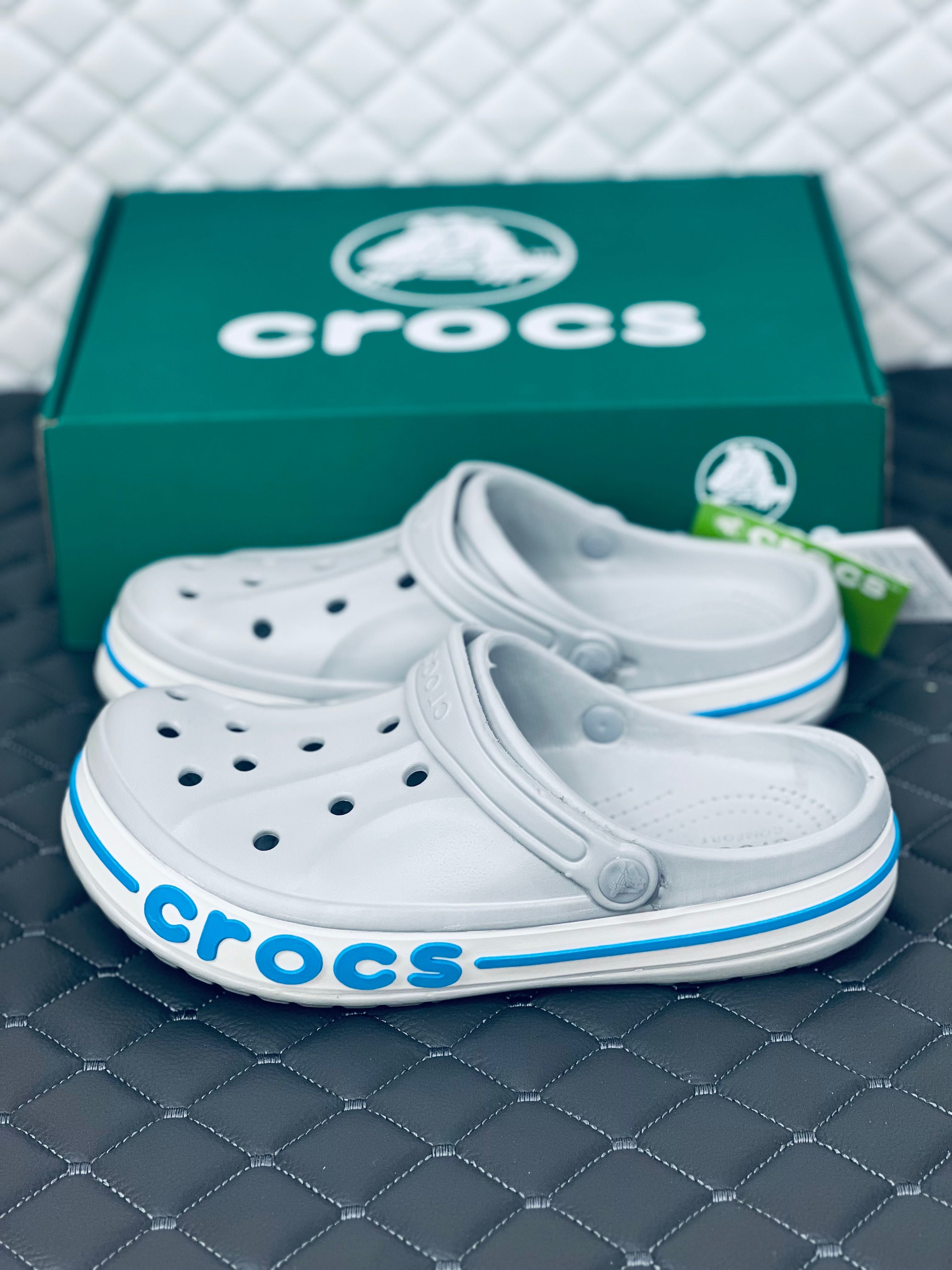 Crocs bayaband clog grey women кроксы женские летние серые